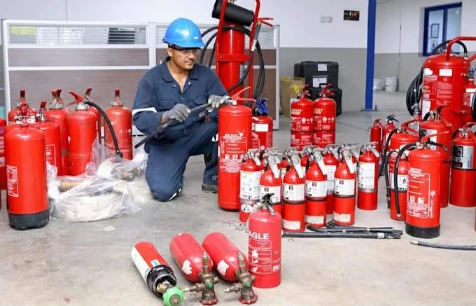 Fire extinguisher servicing