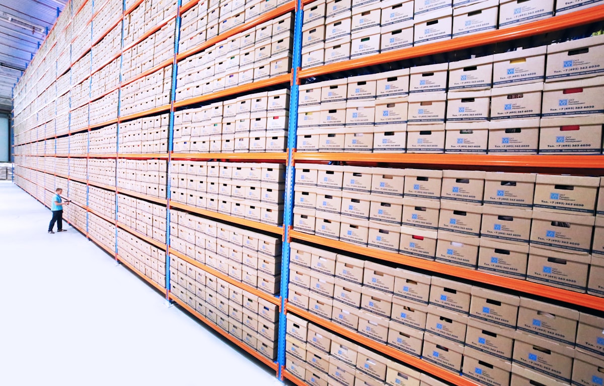 Logistics warehouse racking